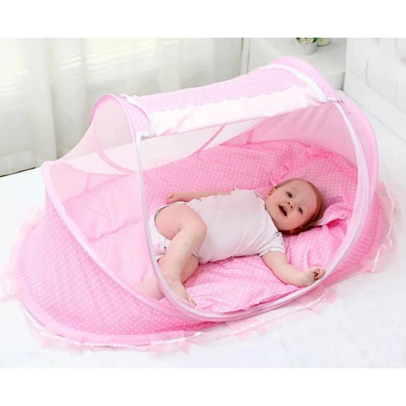 Summer Newborn Anti Mosquito Cover Foldable Portable Children's Mosquito Net Household Encrypted Mesh Baby Mosquito Net