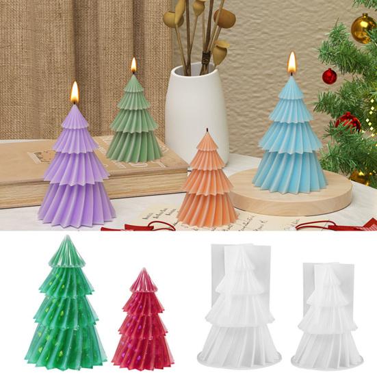 Christmas Tree Silicone Mold Flexible Non-Stick Mold Holiday-themed Resin Mold for Candles Chocolate Jelly Soap Making