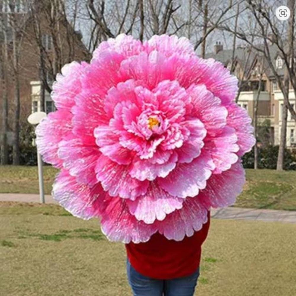 Hand held Dance Props Flower DIY Handmade Stage Art Classica Props Peony Dance Performance Props