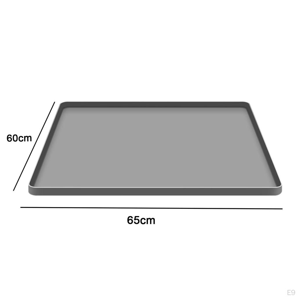 Drip Tray Made of , Floor Mat for Mini Fridge, High Raised Edge, Leak Freezer Mat, Laundry