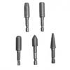 Hex Shank Rotary Steel File Drill Bits Burrs Grinding Grooved Sanding Engraving