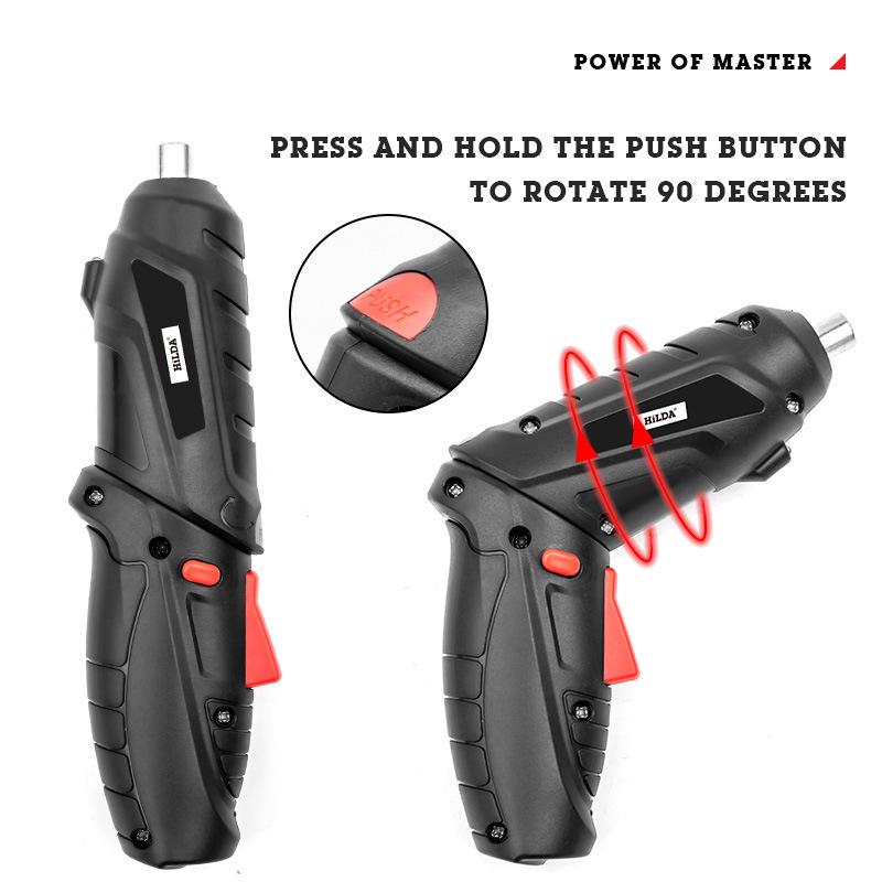 Multi-functional Electric Screwdriver & Drill Set for Household Use