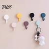 Damage Free Wall Hooks 10PCS Adhesive Hooks, Decorative Multi-colored Plastic Hangers, No Storage Organizers Drilling Required Colorful for