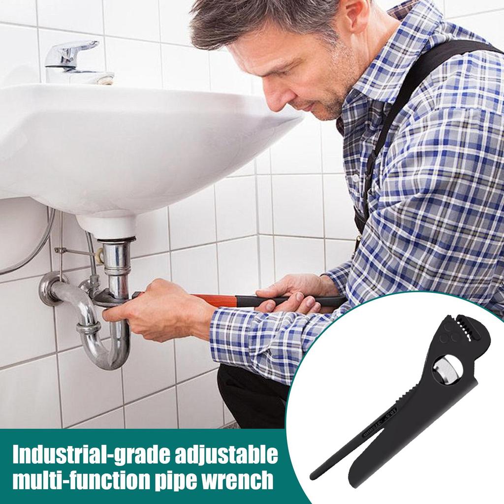Water Pipe Wrench Adjustable Pipeline Wrench Plumbing Tools Multi-Purpose Pliers For Nuts Joints Faucet Water Heater Sink