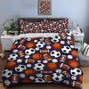 Football Print Bedding Set Sports Enthusiast Duvet Cover 1 Duvet Cover 2 Pillowcases Adult And Children Bedding Set Luxury Gifts