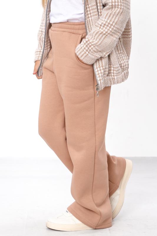 Pants – Girls' Palazzo Casual Loose Fit, Soft Fabric & Elastic Waist, Winter 6437-025 HC