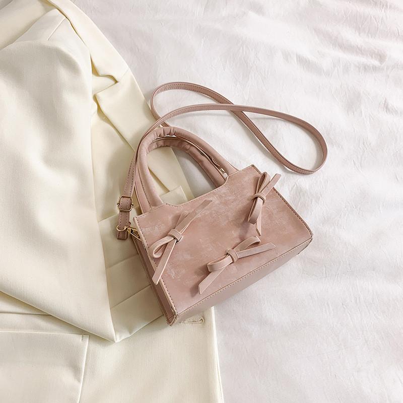 Chic Small Box Bag For Women Casual Fashionable Korean Style Pu Leather