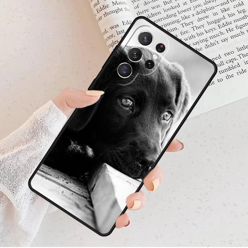 Custodia per Telefono Cane Labrador Nero Per Samsung Galaxy S25 S23 S30 S8 S21 S20 FE S24 S22 Note 10 20 Plus lite Ultra