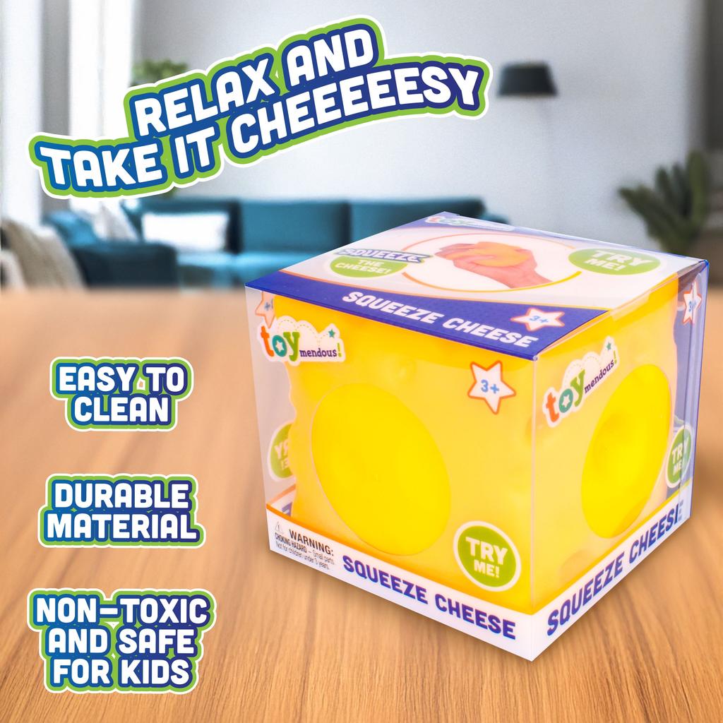 Simulated Cheese Squishy: Realistic Food Shapeable Ball, Creative Office Desk Ornament, Sensory Fidget For Anxiety Relief