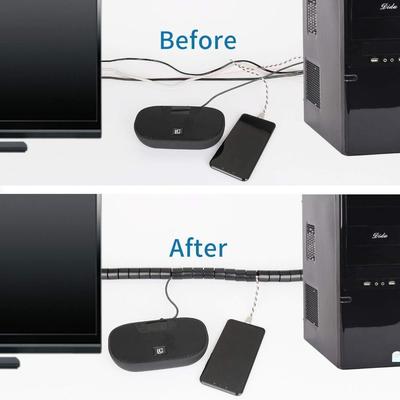 New 8/10/16/22mm Wire Protector Flexible Spiral Cable Sleeve Cover Wire Organizer