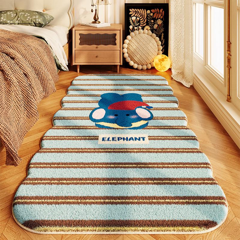 Cartoon Imitation Cashmere Carpet: Stain-Resistant, Cold-Insulating Rug for Bedroom, Living Room, Sofa, or Coffee Table