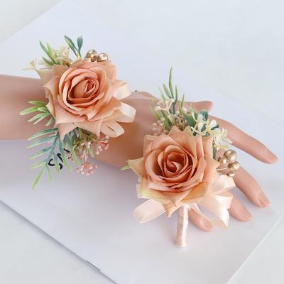 Polsbloem Corsage schoudertasje Prom kunstbloem