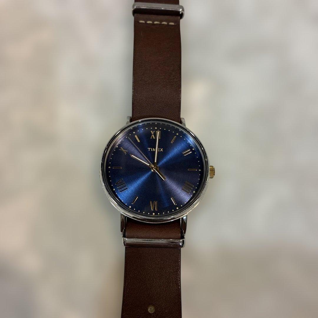 Used Timex Men s Quartz Leather Belt Working Item