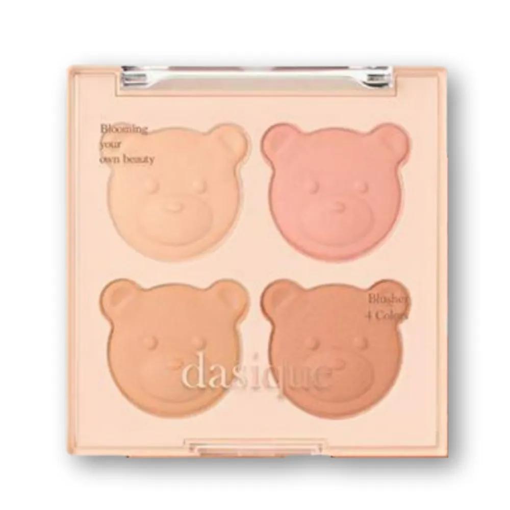 DASIQUE Blending Mood Cheek Palette Blusher 16 Brown Bare Jelly Texture