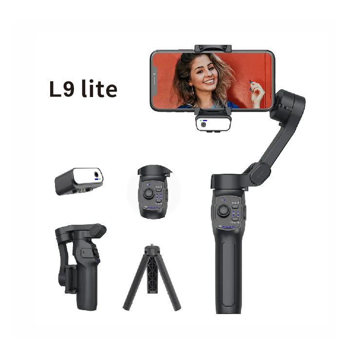 Factory Price L9 Lite Gimbal Stabilizer 3-Axis Foldable Handheld Gimbal with 360° AI Tracking ultra Wide Angle Lenses gimbal+ ai tracker&L9 lite