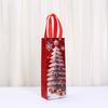 StoBag Christmas Gift Bags with Tree Prints Non Woven Tote for Holiday Party Wine Packaging Festive Reusable Bags 12pcs Bulk
