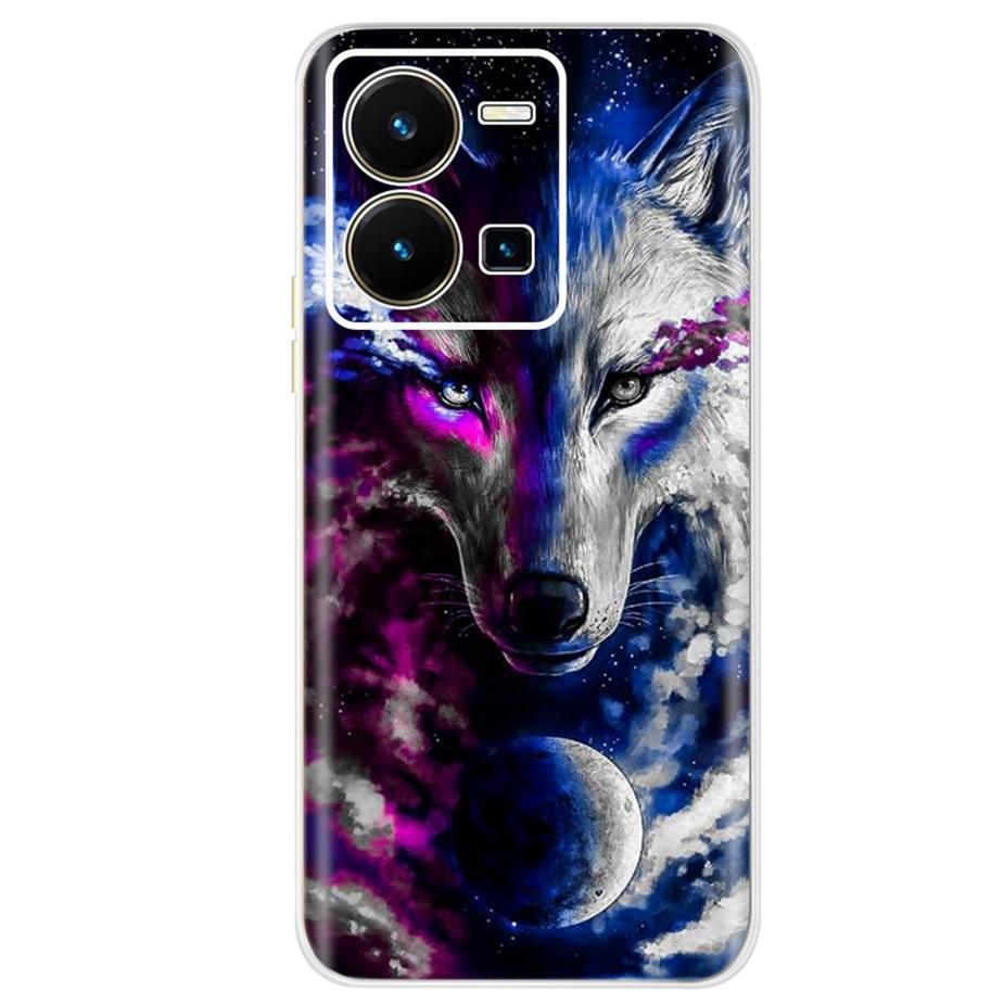 

For Vivo Y35 Case Cute Painted Cover Silicone Soft Fundas Phone Protector Shell For Vivo Y35 Y 35 VivoY35 Phone Case 6.58 Capa Vivo Y35