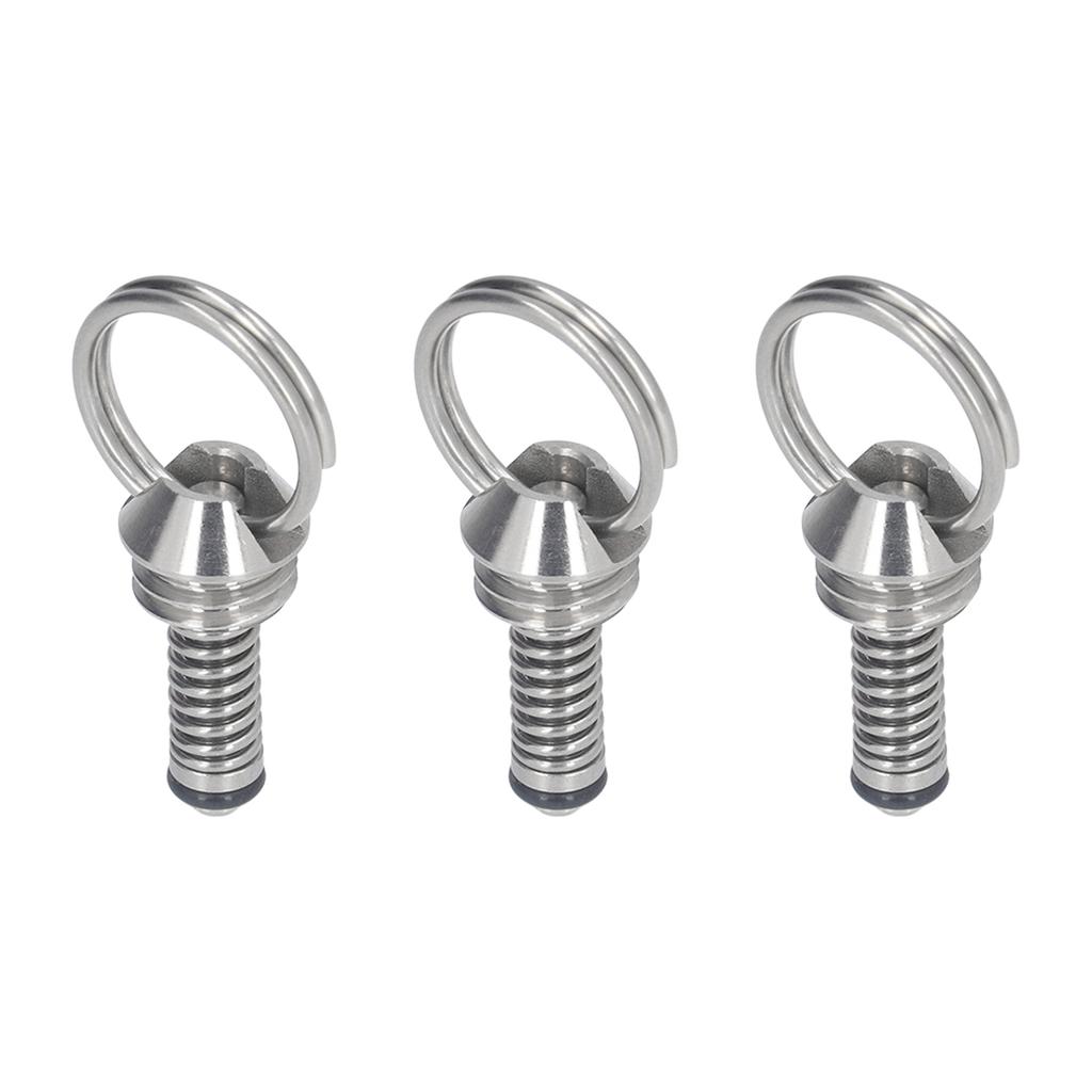 3PCS Beer Keg Relief Valve Replacement 304 Stainless Steel Keg Lid Pressure Release Valve