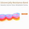 Flexible Yoga Stretch Band 7 Ring Silicone Elastic Stretcher Pull Up Assist Band  Gym Exercise