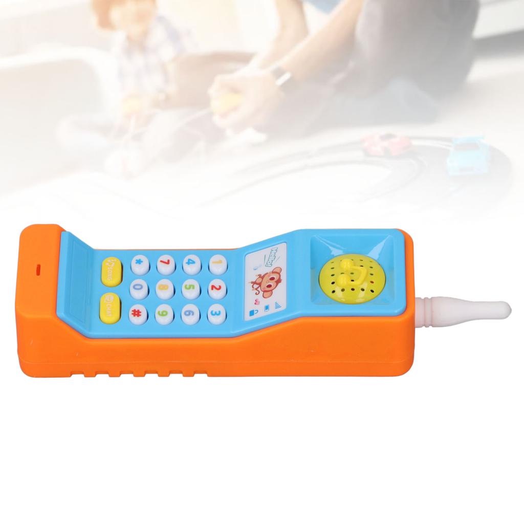 Baby Cell Phone Toy Educational Musical Toy Simulation Retro Light Up Learning Play Cell Phone for B