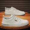 Men's Shoes New Autumn Breathable Waterproof Anti-skateboard Shoes Men's Casual Leather Shoes Black Work Labor Insurance