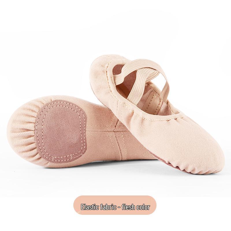 Adult & Children's Soft Sole Stretch Fabric Dance Shoes for Ballet & Latin Practice