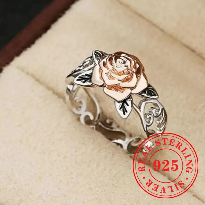 CAOSHI Aesthetic Daisy Flower Design Ring for Women 925 Sterling Silver Elegant Luxury Jewelry High-end Eternity Wedding Jewelry
