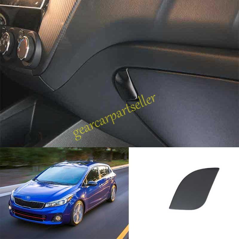 For Kia Forte K3 14-2018 Black Steel Co-Pilot Storage Box Handle Cover Trim