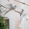 Realistic Glitter Christmas Bird Ornaments Simulate Glitter Simulation Bird Decor Feather Handmade Christmas Tree Decoration