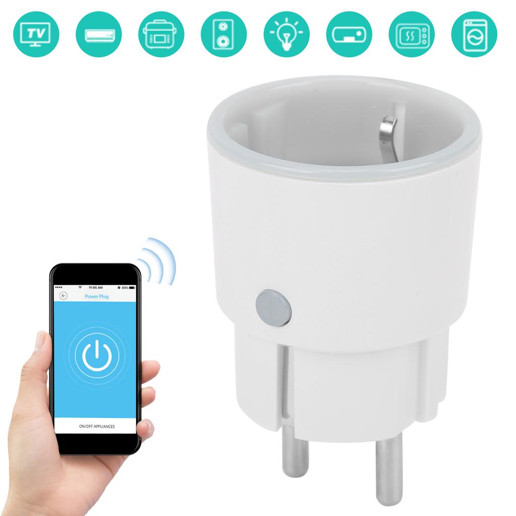 NEO COOLCAM WiFi Smart Power Plug Sensor   Type Din Support for Alexa Google Assistant Voice Control