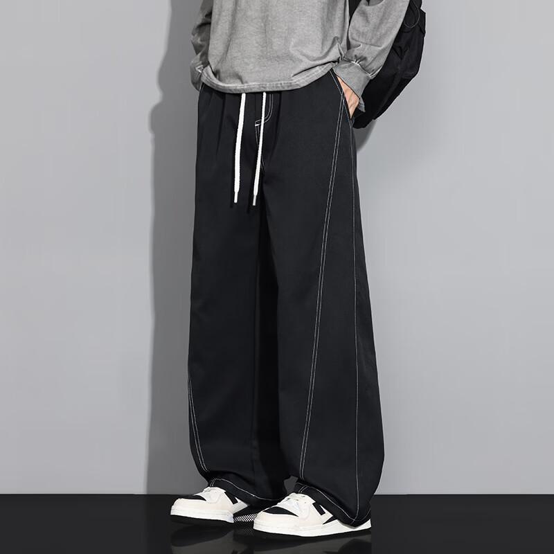 FARUISHI Men s Casual Straight-Leg Loose Fit Pants XL