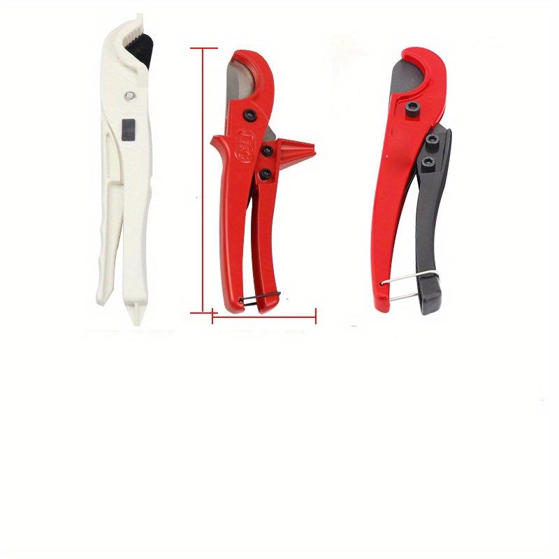 [Tagliatubi Rosso] Tagliatubi in PVC Rosso Durevole con Lama a Rilascio Rapido | Forbici Ergonomiche per Tubi in Alluminio e Plastica