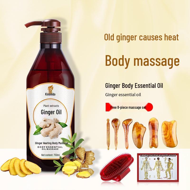 Rožių ir alyvuogių masažinis eterinis aliejus - 750 ml Naudojimui meridianų grožio salone, praturtintas senu imbieru