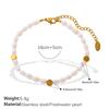 Waterproof New Baroque Freshwater Pearl Bracelet  Necklace Set Light Luxury Beaded Bracelets With EU Reach US CPSIA Standard