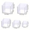 5pcs Large Deep Square Resin Mold Silicone, Epoxy Resin Pouring Mold DIY Box Resin Silicone Set Mold, Transparent Cube Silicone Mold For Resin Casting