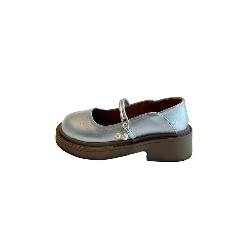 Mary Jane small leather shoes women's flat single shoes new summer skirt sandals gentle wind