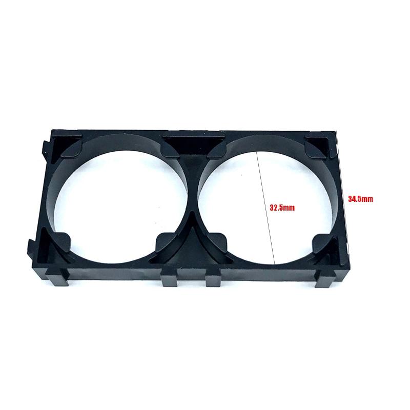 10 Pieces 32650 Battery Holder Bracket Cell Safety Plastic Brackets for 32650 Batteries Anti Vibration Plastic Brackets