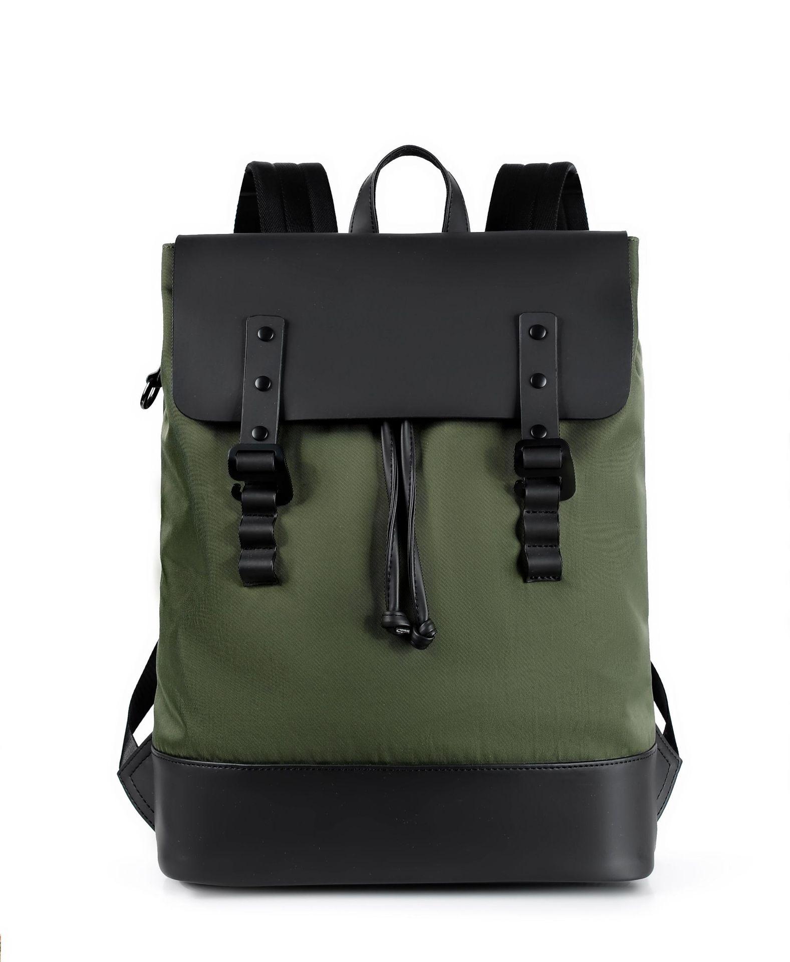 

Рюкзак мужской большой вместимости дорожный рюкзак легкий новый трендовый студенческий рюкзак модный рюкзак зелёный