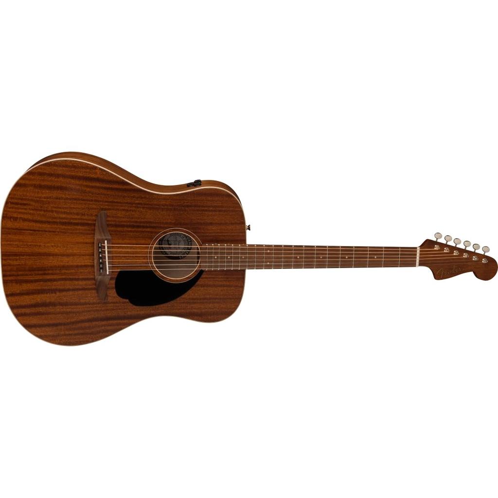 Fender Redondo Special Electric Acoustic Pau Ferro Black Natural with Soft Case Guitar, Fingerboard, Pickguard,
