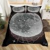 Spider Web Duvet Cover Set Halloween Spider Bedding Sets Boys Girls Black White Comforter Cover Trick Or Treat Quilt Cover Set