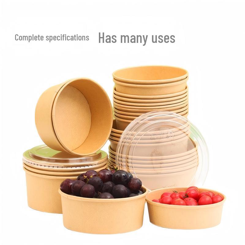 Chuzhou Disposable Kraft Paper Bowls with Lids