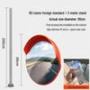 HD Wide-Angle Indoor/Outdoor Convex Mirror for Garage and Road Traffic Safety