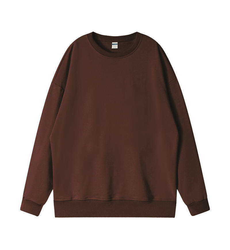360G Terry Loop Drop-Shoulder Sweatshirt Women's Fall Winter Casual Loose-Fit 3D Silhouette Couple's Top Fashion Basic Women's Sweatshirt
