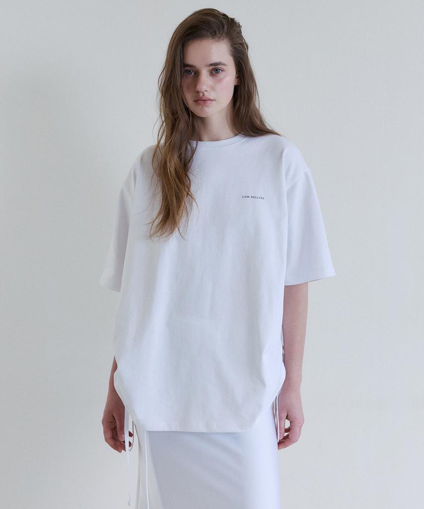 Lounellain Norton Heavy Cotton Oversized T-Shirt_White