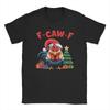F-Caw-F Christmas Rooster F Cawf Chicken X-Mas Men's T Shirt Vintage Tee Shirt Short Sleeve Round Collar T-Shirt Cotton 6XL Tops