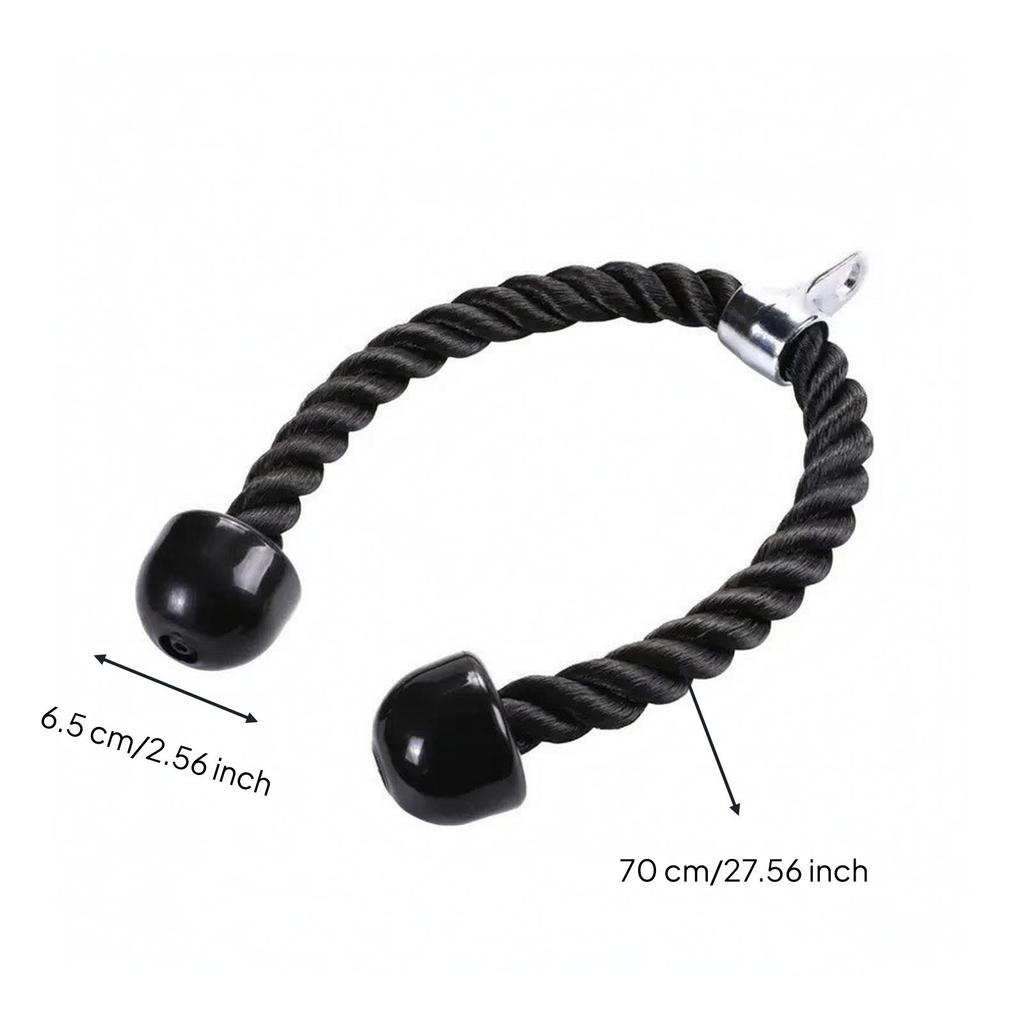 Tricep Rope Non-Slip Cable Attachment Coated for Bodybuilders
