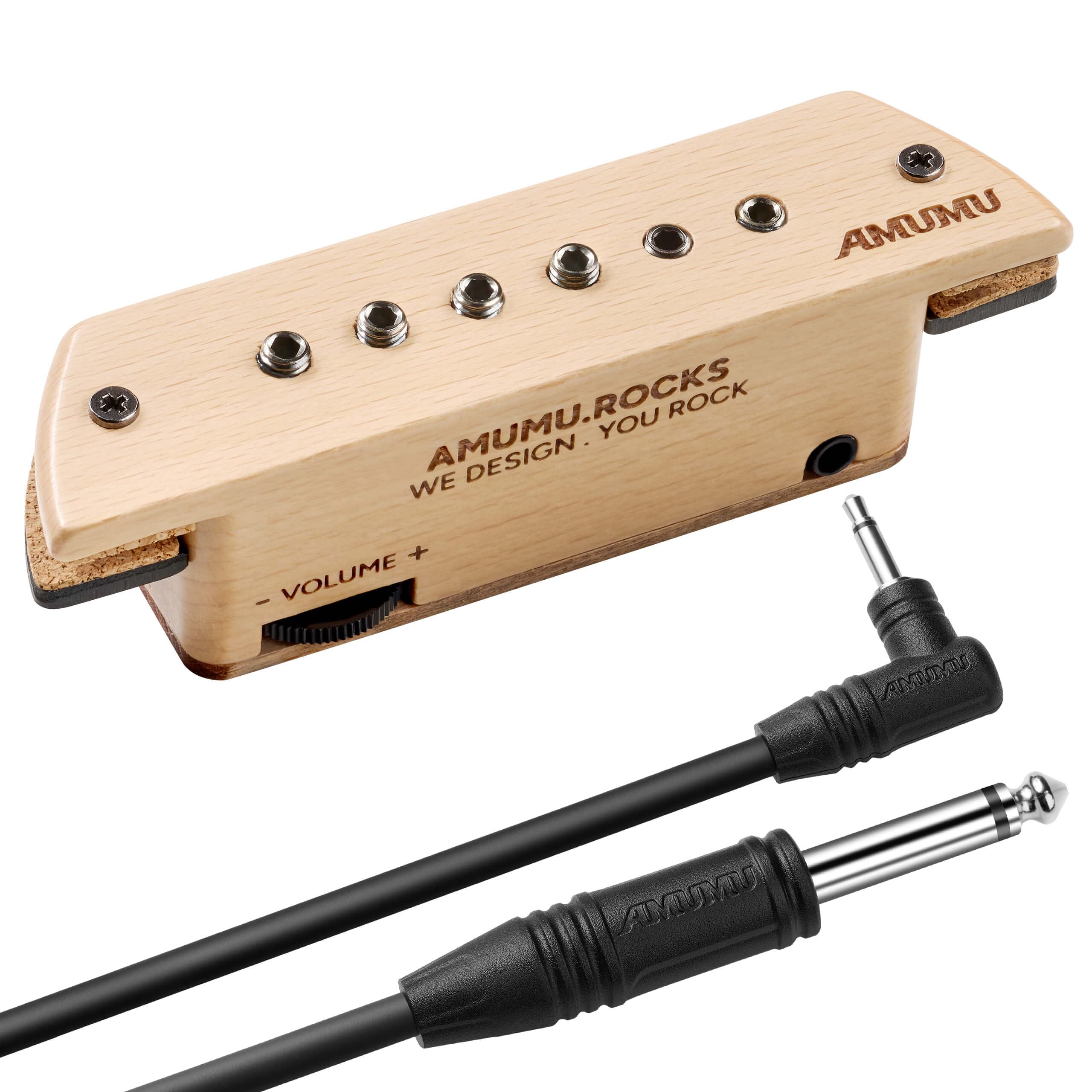 

AMUMU SP60BCM Магнитный пассивный хамбакер для акустической гитары, устанавливаемый в резонаторное отверстие
