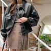 New ArrivalS Open Run Women S Leather Jacket Autumn