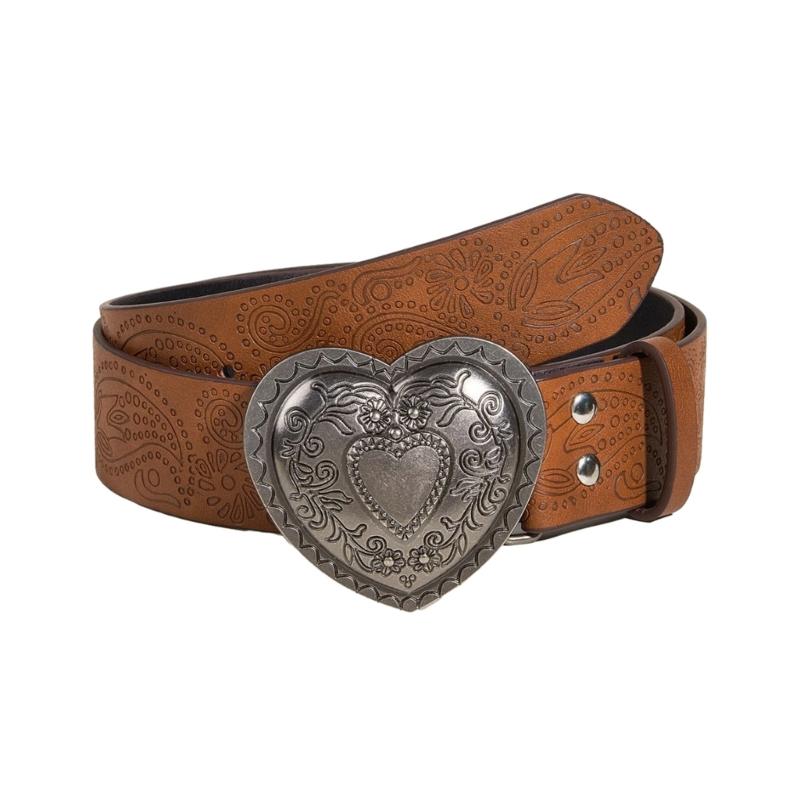 Fashion Hot Girls Women Waist Slimming Belt with Carved Heart Buckle Waistband 1