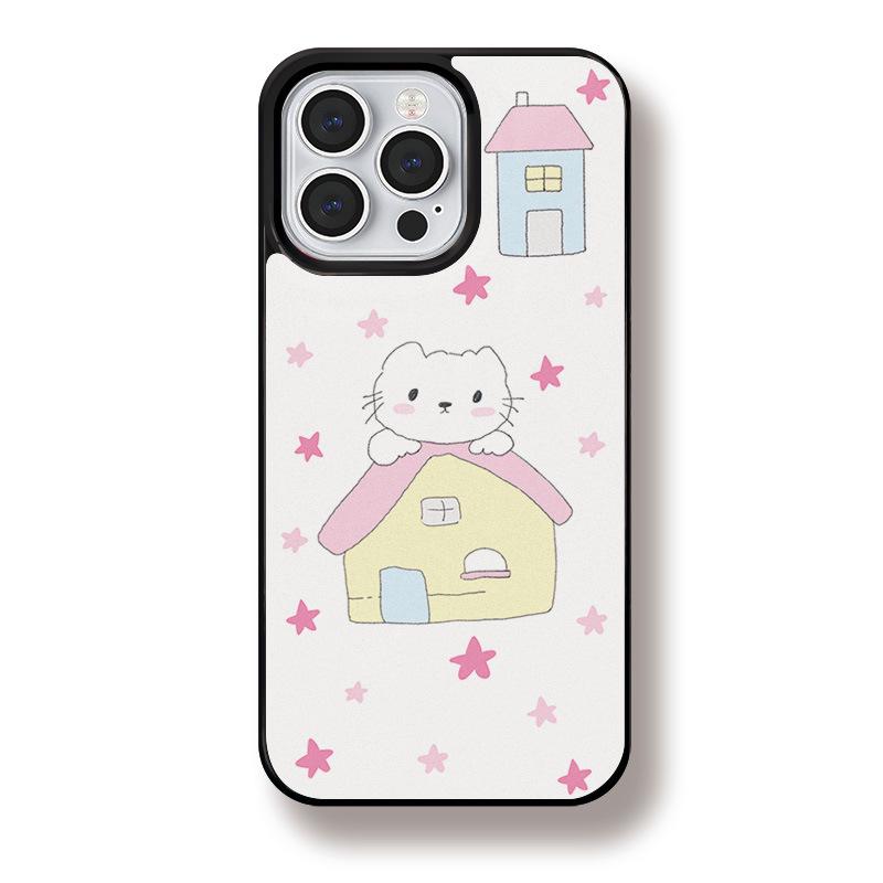 

Чехол Zhitai Cartoon Matte Black Frame для iPhone 13, 14 Pro, 15 и 16 Pro Max iPhone 15 Pro Max